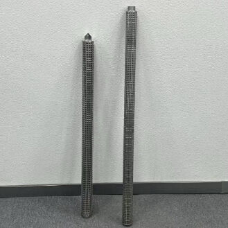 غطاء الفلتر المزدوج من ألياف الفولاذ المقاوم للصدأ مع قدرة عالية على احتواء الأوساخ