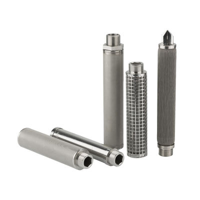 خرطوشة فلتر معدنية من سلسلة PHSV مع ضلع لحام حلزوني وسلك على شكل حرف V للترشيح عالي القوة