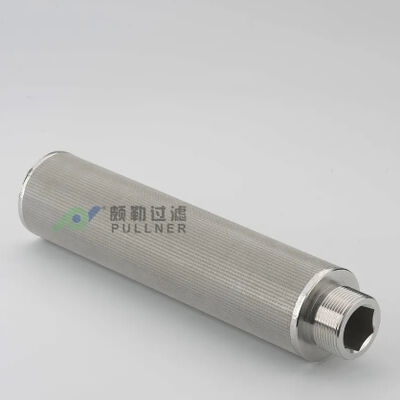 10 بوصة 316L الفولاذ المقاوم للصدأ شريط مرشح معرقل مع درجة حرارة عالية ومقاومة للتآكل لتطبيقات التدفق العالي