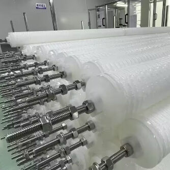 خرطوشة فلتر مطوي لمياه المكثفات في محطة الطاقة مقاس 70 بوصة مع وسائط من البولي بروبيلين للترشيح عالي التدفق