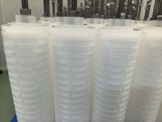 فلتر تلميع المكثفات بطول 40 بوصة بمعدل تدفق 3.5 متر مكعب/ساعة ~ 4.5 متر مكعب/ساعة لمحطات الطاقة لإزالة أكسيد الحديد