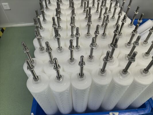 فلتر تلميع المكثفات بطول 40 بوصة بمعدل تدفق 3.5 متر مكعب/ساعة ~ 4.5 متر مكعب/ساعة لمحطات الطاقة لإزالة أكسيد الحديد