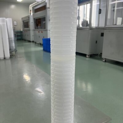 ELPP Series Electronic Grade Low Extractable Adhesive-Free High Purity PP Nano Fiber Filter Cartridge with 0.1-25μm Filtration Precision
