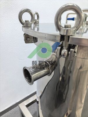 بيت فلتر متعدد الخراطيش عالي التدفق من الفولاذ المقاوم للصدأ SS304/316L معتمد من ISO للمعالجة المسبقة للتناضح العكسي ومعالجة المياه الصناعية