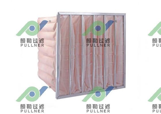 Pocket Air Filter with Synthetic Fiber Media for Large Filtration Area and Customizable Efficiency Grades